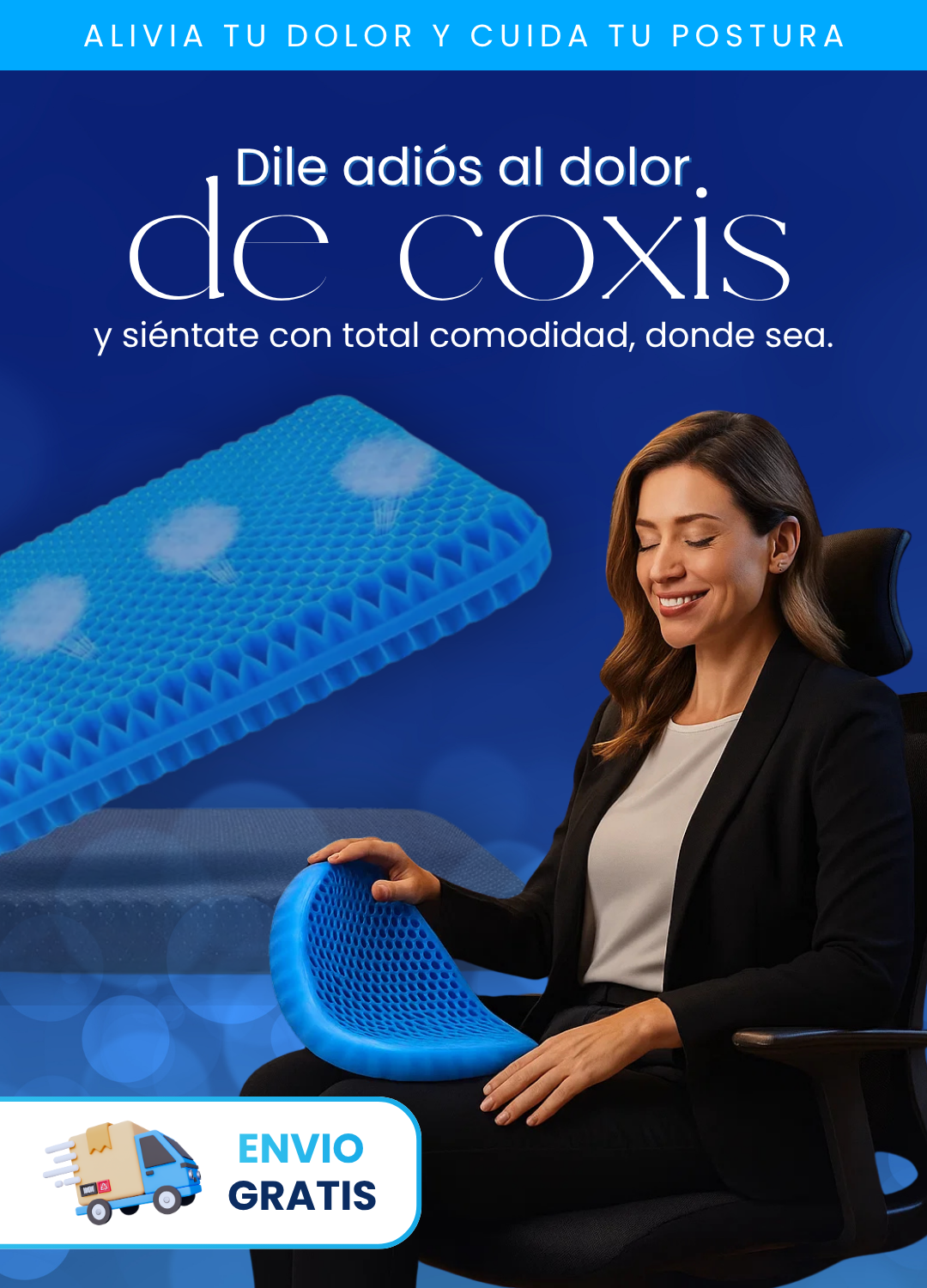 AirGel™ – Cojín Ergonómico de Alta Comodidad