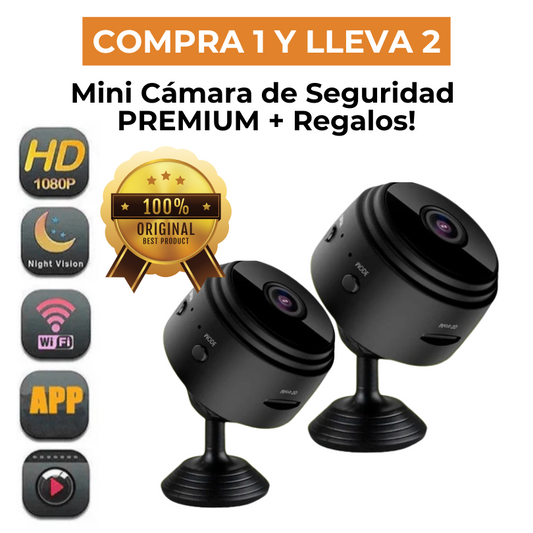(COMPRA 1 LLEVA 2) Mini Cámara de Seguridad PREMIUM - InvisiCam™ [ULTRA HD]