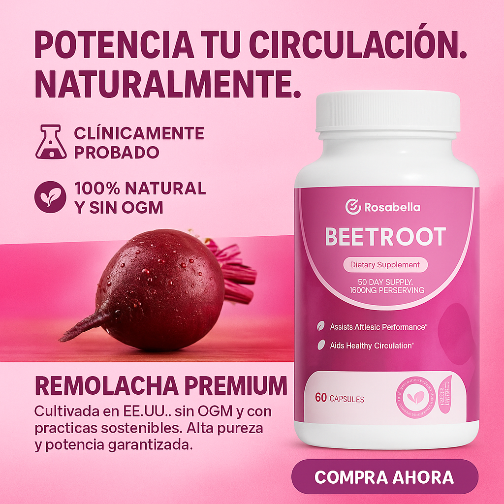 BeetRoot™ – Apoyo Natural para Energía y Rendimiento Diario