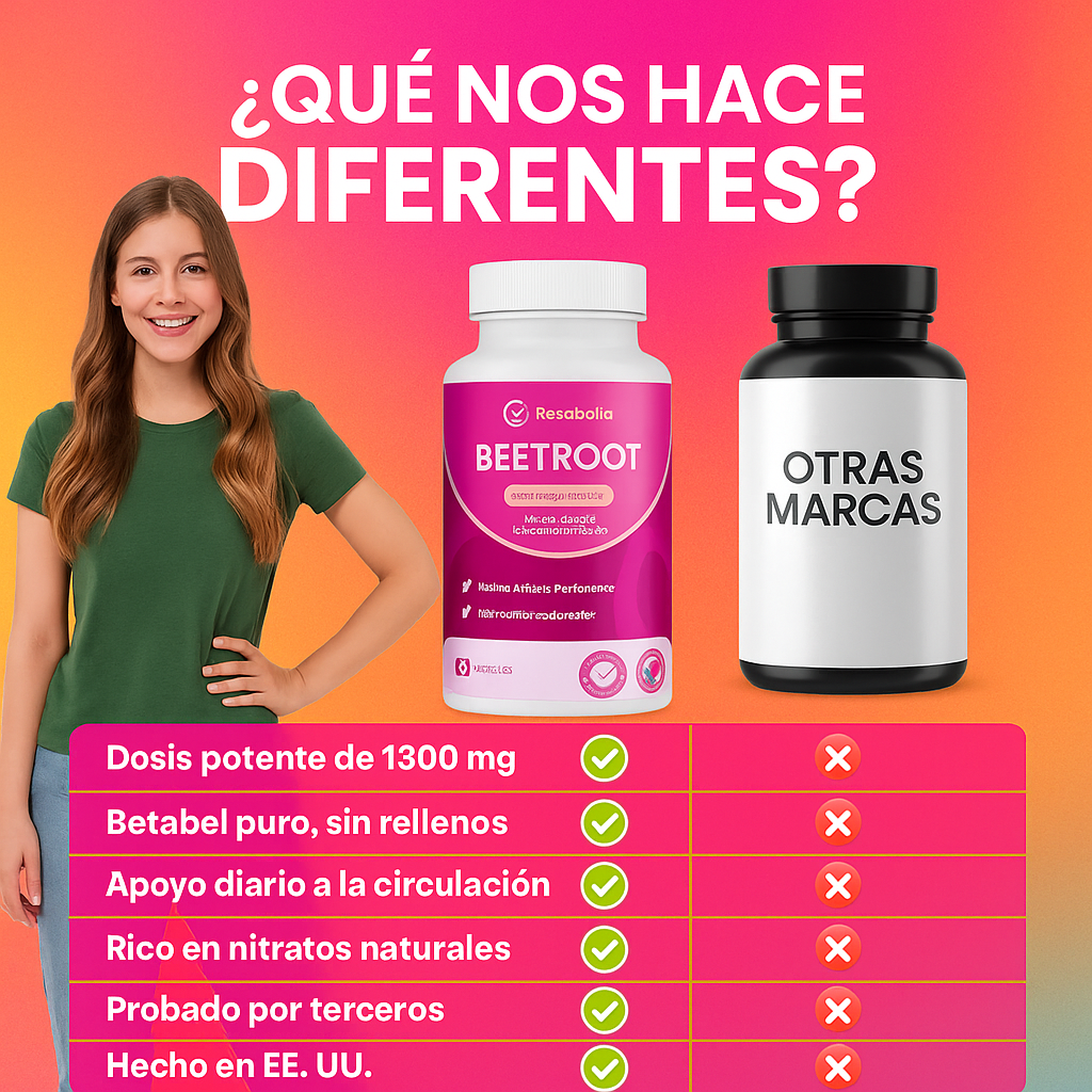 BeetRoot™ – Apoyo Natural para Energía y Rendimiento Diario