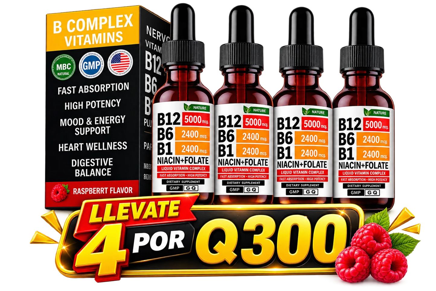 Vitamina Líquida K2+D3+B12 - Energía y Bienestar Diario - Imagen 2
