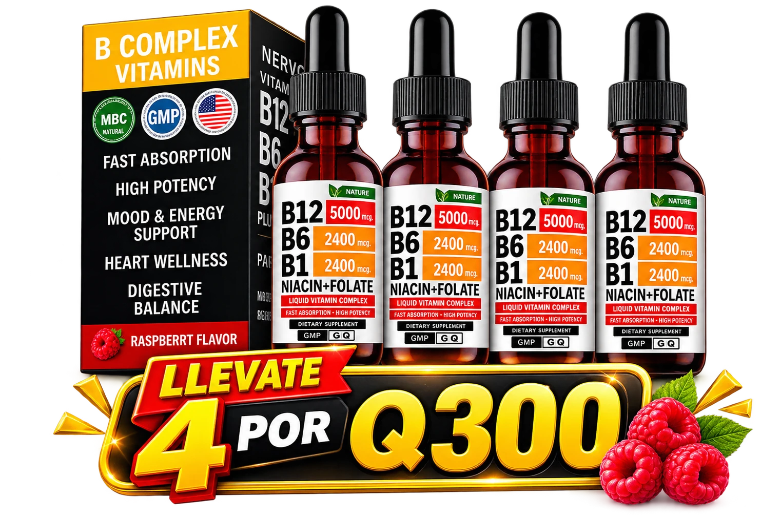 Vitamina Líquida K2+D3+B12 - Energía y Bienestar Diario - Imagen 2