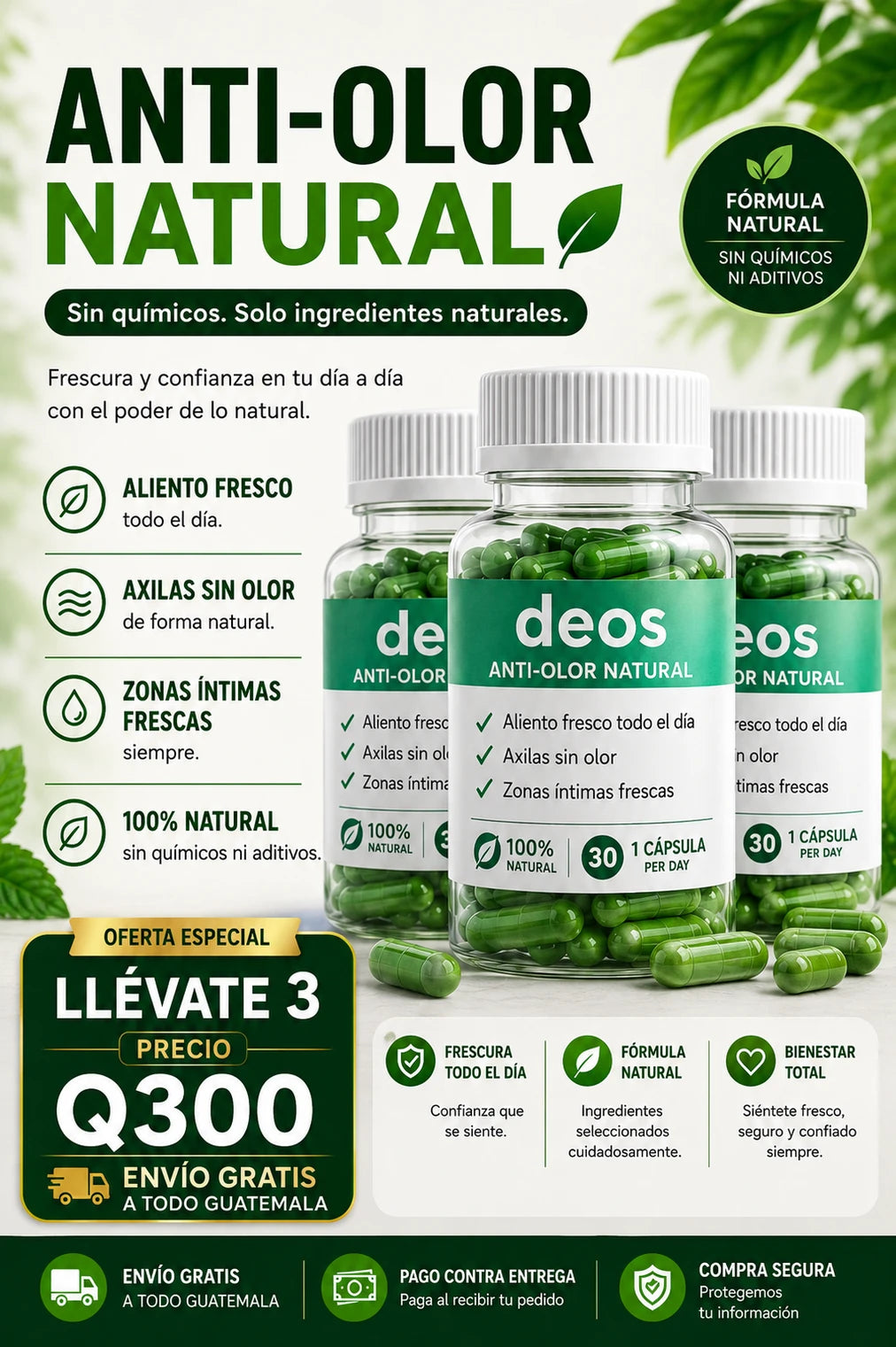 Deos Cápsulas - Frescura Natural y Aliento Fresco - Imagen 3